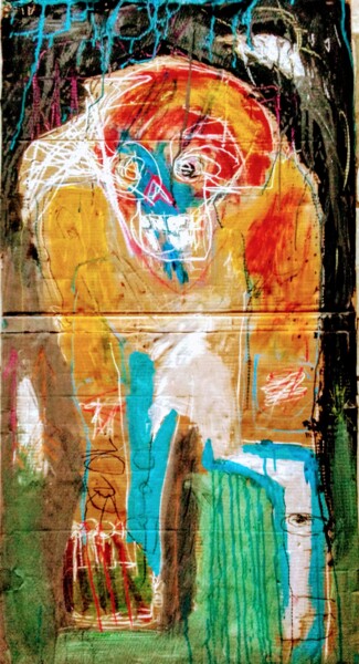 Pittura intitolato "Hanouna conscience…" da Hector O'Kanin, Opera d'arte originale, Acrilico