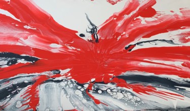 Pintura titulada "Red" por Nina Heimann, Obra de arte original, Acrílico