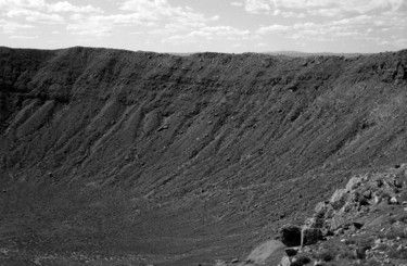 Fotografie mit dem Titel "Barringer Crater -…" von Heinz Baade, Original-Kunstwerk