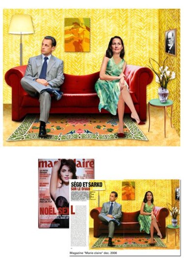 Arte digitale intitolato "Revue Marie Claire…" da Hel Swynghedauw, Opera d'arte originale, Collages