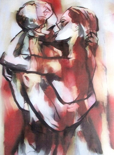 Pittura intitolato ""Filled Ecstasy"" da Helena Wierzbicki, Opera d'arte originale, Acrilico