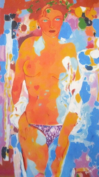 Malerei mit dem Titel ""Inner Grace"" von Helena Wierzbicki, Original-Kunstwerk, Acryl