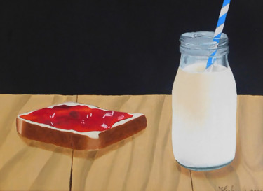 Peinture intitulée "A snack gourmand" par Helenardo, Œuvre d'art originale, Acrylique