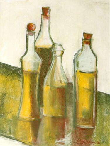 Рисунок под названием "transparencies" - Hélène Carmona, Подлинное произведение искусства, Пастель