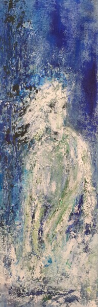 Картина под названием "Cheval de mer" - Hélène Lentini, Подлинное произведение искусства, Акрил