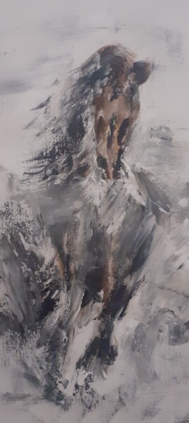 Peinture intitulée "Brouillard" par Hélène Lentini, Œuvre d'art originale, Acrylique