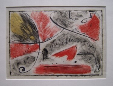 Printmaking titled "Cheminements" by Hélène Mongin, Original Artwork, Monotype