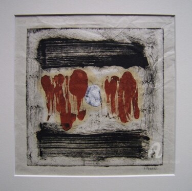 Estampas & grabados titulada "Empreintes" por Hélène Mongin, Obra de arte original, Monotipia