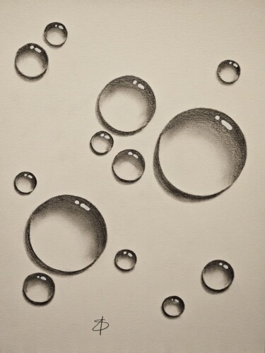 Dibujo titulada "bubble 2" por Helene Sommer, Obra de arte original, Lápiz