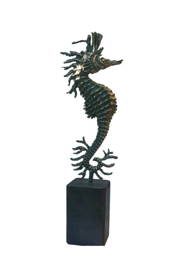 Scultura intitolato "sea horse 2" da Helene Stanton, Opera d'arte originale, Bronzo