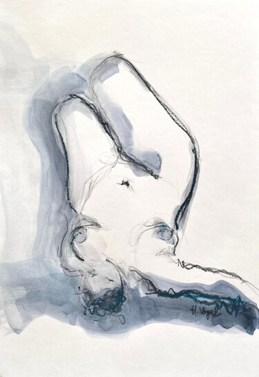 图画 标题为“Clarinha abandon ca…” 由Helene Vogel, 原创艺术品, 木炭