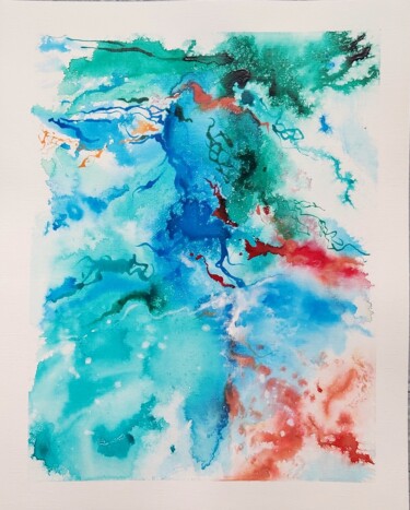 Peinture intitulée "0224-05" par Hélène Zenatti, Œuvre d'art originale, Encre