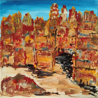 「Bryce Canyon」というタイトルの絵画 Helga Pfannkucheによって, オリジナルのアートワーク, アクリル