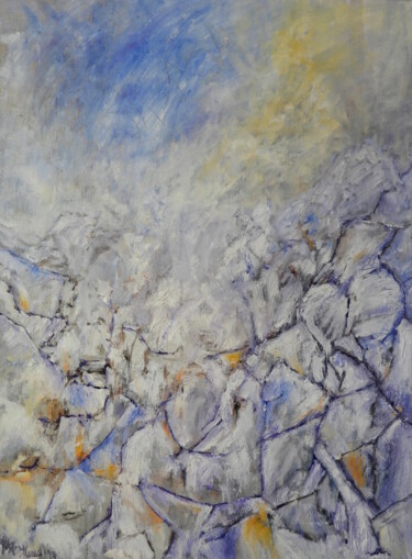 Картина под названием "Winter – inspired b…" - Helge Hensel, Подлинное произведение искусства, Масло