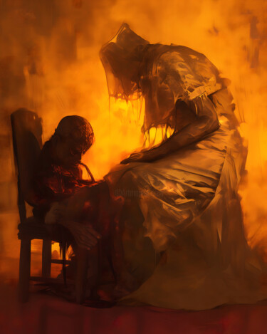 Digital Arts με τίτλο "Mama" από Hell Imagery, Αυθεντικά έργα τέχνης, Εικόνα που δημιουργήθηκε με AI