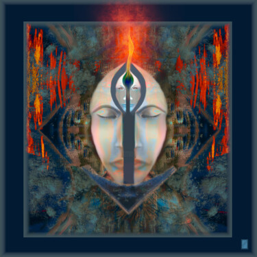 Digital Arts titled "Secret" by Hélène Patris, Original Artwork, Digital Painting