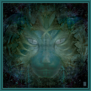 Digital Arts titled "BASTET" by Hélène Patris, Original Artwork, Digital Painting