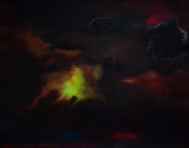 Malarstwo zatytułowany „Lights in the night” autorstwa Henk Dekkers, Oryginalna praca, Atrament