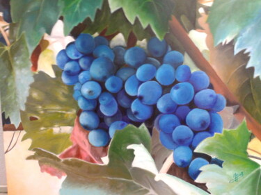 Картина под названием "Blauwe druiven" - Henk Soet, Подлинное произведение искусства, Акрил