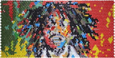 Collages titulada "Bob Marley" por Henning Leuschner, Obra de arte original, Collages