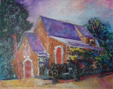 Картина под названием "Chapelle St SAMSON…" - Enrico El Nomado Dit El Gréco, Подлинное произведение искусства, Акрил