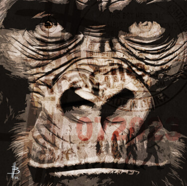 Arte digital titulada "KONG 03a" por Henri Brune, Obra de arte original, Collages digitales