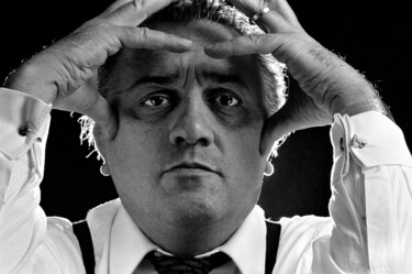 Φωτογραφία με τίτλο "F. Fellini - Tirage…" από Henri Dauman, Αυθεντικά έργα τέχνης, Μη χειραγωγημένη φωτογραφία Τοποθετήθηκε…