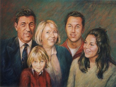 绘画 标题为“Famille T.” 由Henri Eisenberg, 原创艺术品, 丙烯