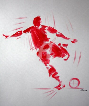 Drawing titled "football-dessin-cal…" by Henri Ibara, Original Artwork, Other