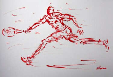 "tennis-n-7-dessin-c…" başlıklı Tablo Henri Ibara tarafından, Orijinal sanat, Mürekkep