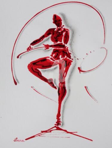 Dibujo titulada "danse-rythmique-des…" por Henri Ibara, Obra de arte original, Tinta