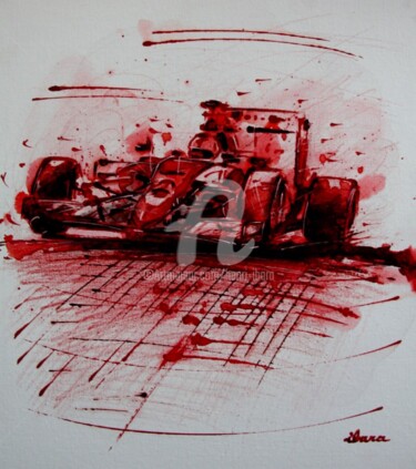 Pintura titulada "formule1-peinture-a…" por Henri Ibara, Obra de arte original, Acrílico