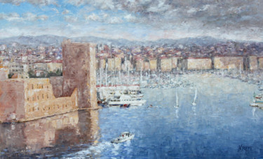 "Le Vieux Port de Ma…" başlıklı Tablo Henri Remi tarafından, Orijinal sanat, Petrol