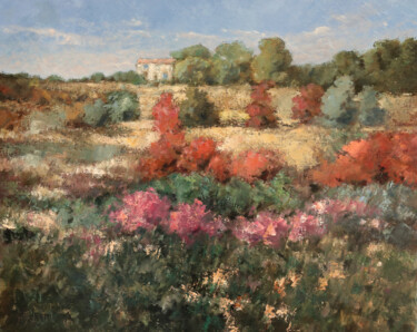 Schilderij getiteld "Provence en Automne" door Henri Remi, Origineel Kunstwerk, Olie