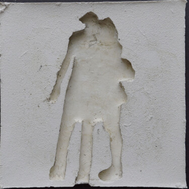 Скульптура под названием "les ombres (R22)" - Henry Pouillon, Подлинное произведение искусства, цемент