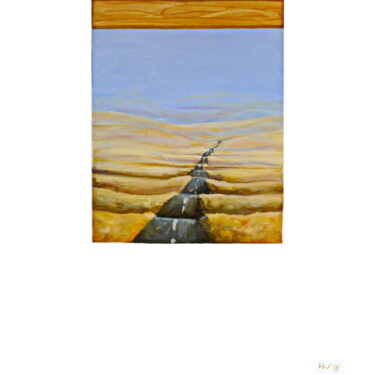 Painting titled "to Marrakesch" by Herbert Wiedergut (herb-art), Original Artwork, Oil Mounted on Wood Stretcher frame