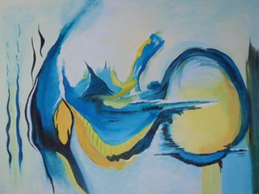 Pittura intitolato "Fantasie II" da Herna Deleu, Opera d'arte originale, Acrilico
