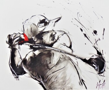 Painting titled "golf" by Schmalz, Original Artwork, Acrylic