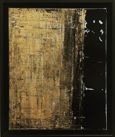 Peinture intitulée "Golden" par Hervé Souffi, Œuvre d'art originale, Acrylique Monté sur Châssis en bois