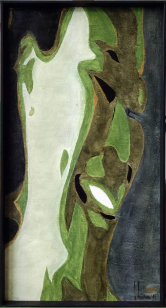 Ζωγραφική με τίτλο "Rire3" από Hervé Loiseau, Αυθεντικά έργα τέχνης, Ακρυλικό Τοποθετήθηκε στο Ξύλινο πάνελ