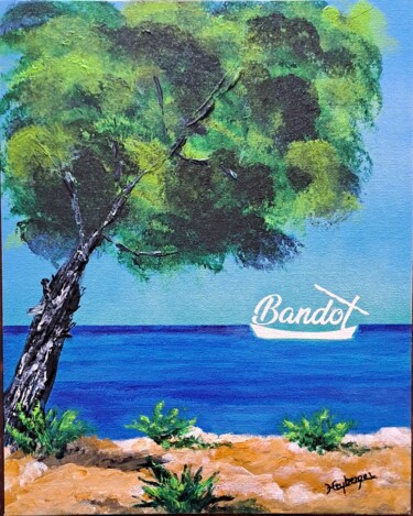 「Bandol」というタイトルの絵画 Céline Liliane Heybergerによって, オリジナルのアートワーク, アクリル