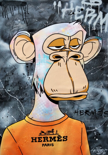 Bored ape yo!ght club tour de France pastis 51 (original painting 2022)