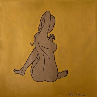 Рисунок под названием "Grace" - Hiranya R, Подлинное произведение искусства, Гуашь