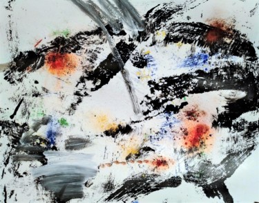 Painting titled "monotype-3" by H-Nguyen, Original Artwork, Acrylic