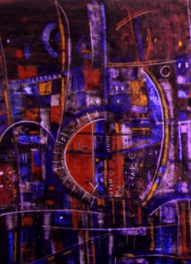 Peinture intitulée "Cadran solaire de S…" par Hocine Ali Benali, Œuvre d'art originale