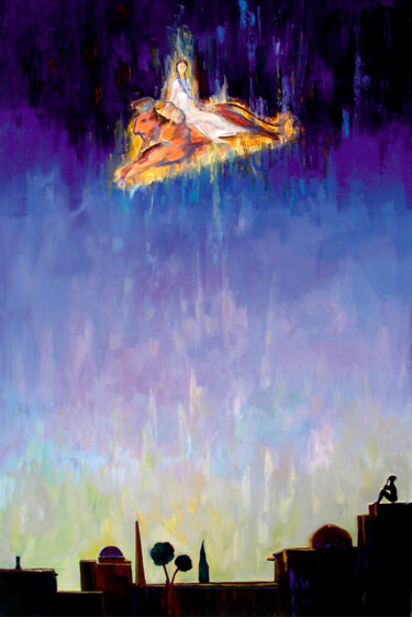 Pintura intitulada "Dream 2010" por Hojamuhammet Churiyev, Obras de arte originais, Óleo