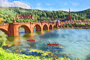 Фотография под названием "Heidelberg" - Holger Niess, Подлинное произведение искусства, Цифровая фотография