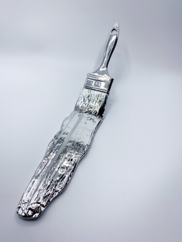 雕塑 标题为“Brush Silver” 由Santicri, 原创艺术品, 树脂