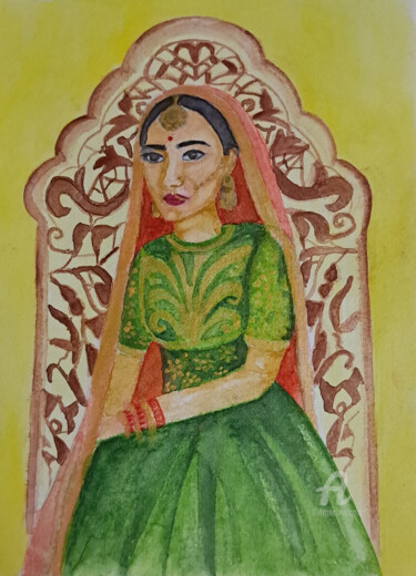 "Indian princess" başlıklı Tablo Homely Art tarafından, Orijinal sanat, Suluboya