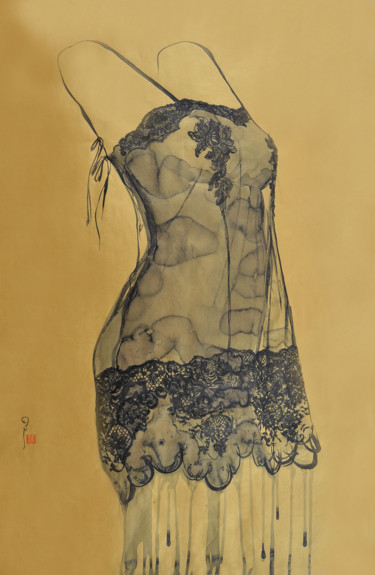 Painting titled "Emmanuelle" by Hong Wai, Original Artwork
